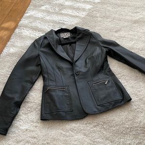 Clio leather jacket